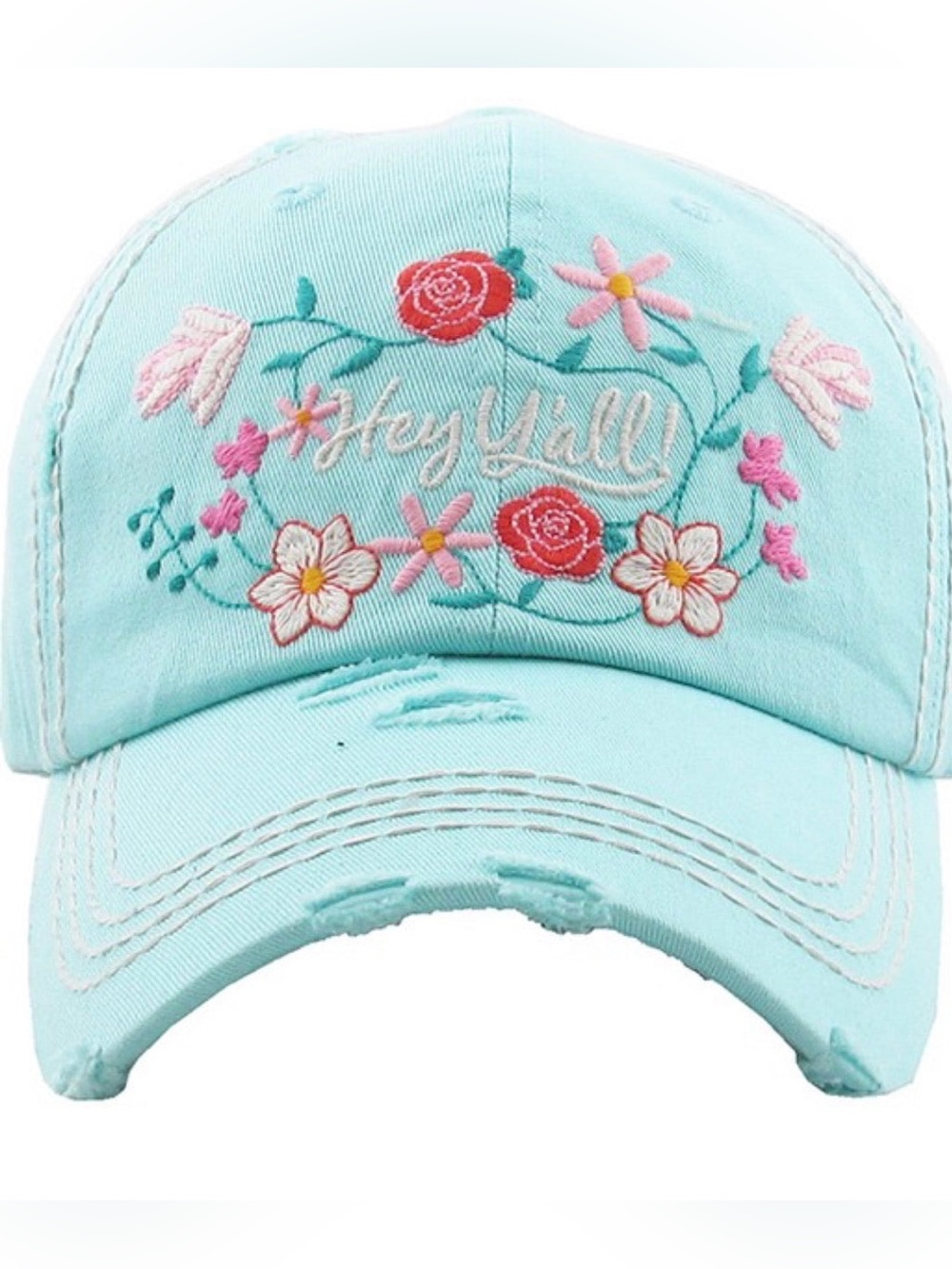 ‘Hey Y'all' Embroidered Baseball Cap